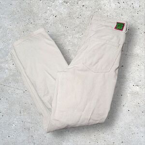 Empyre Tori 5-Pocket Corduroy Pants Off White Straight Leg Skater Y2K Size 3
